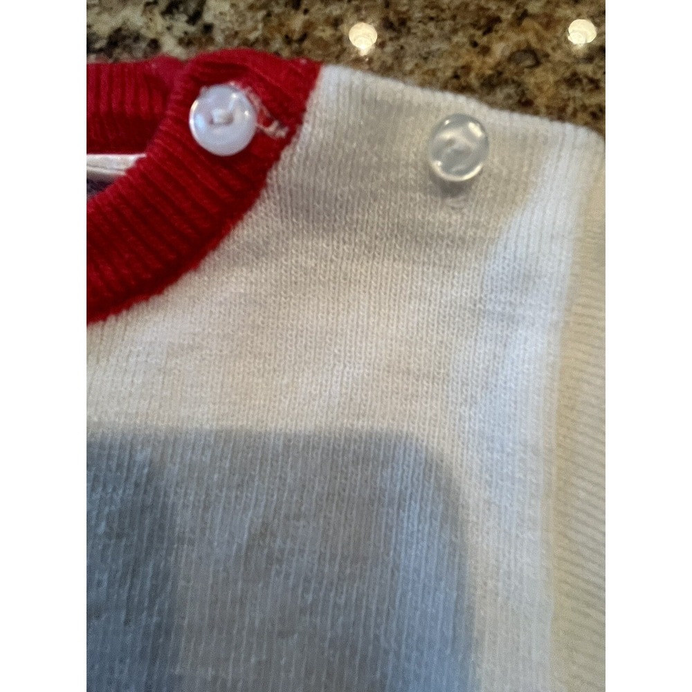 Vintage Baby Sweater Pullover With Button Shoulder‎ Size 6-9 Months Robinson's - Picture 4 of 8